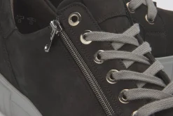Sneaker|Schnürschuhe|semler Sneaker in Übergrößen Schwarz