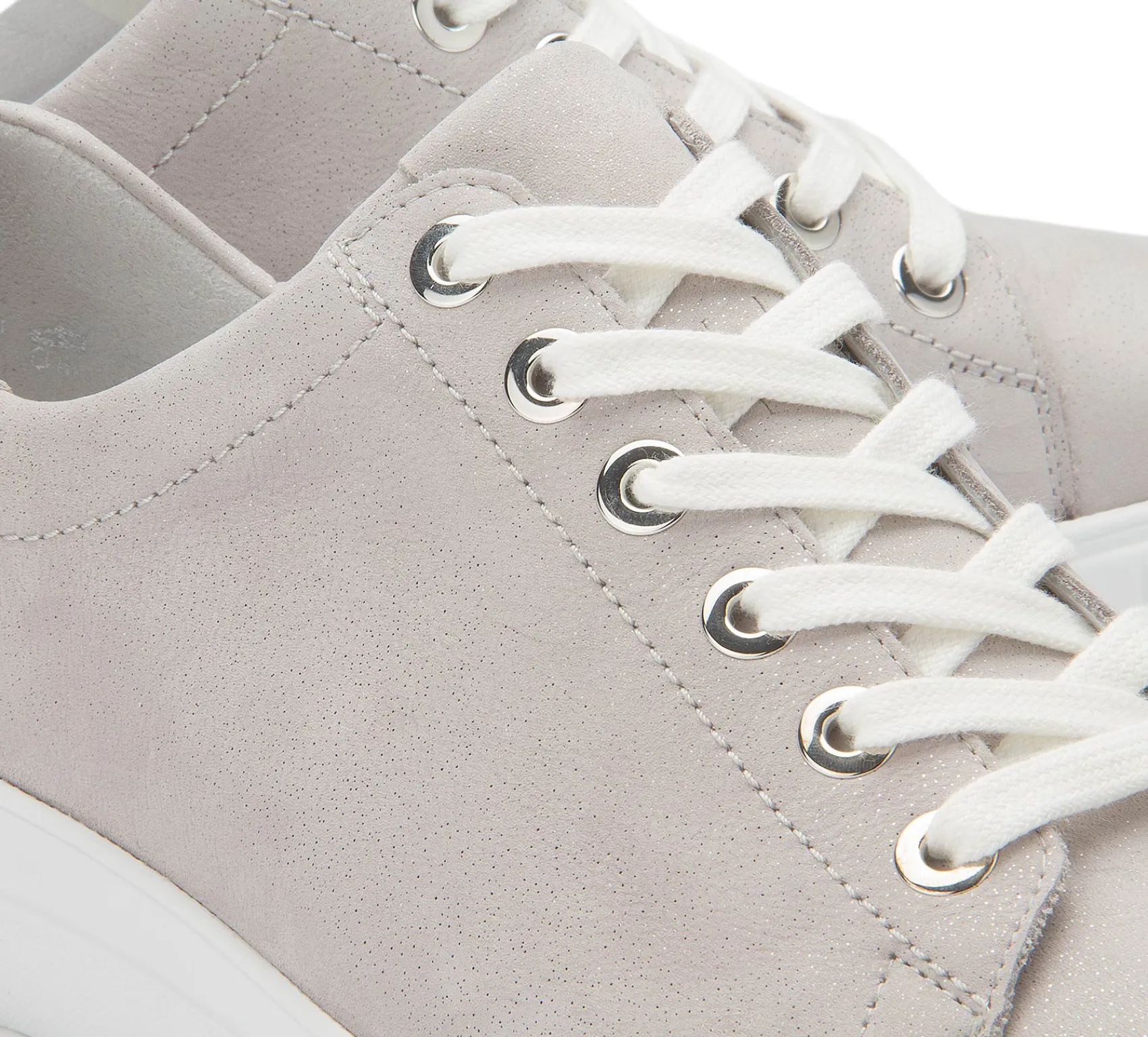 Sneaker|Schnürschuhe|semler Sneaker in Übergrößen Beige