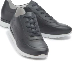 Sneaker|Schnürschuhe|semler Sneaker in Übergrößen Blau