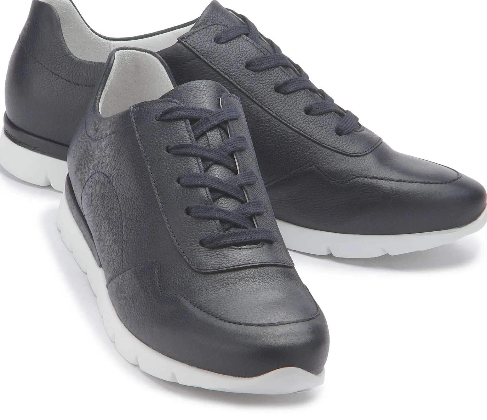 Sneaker|Schnürschuhe|semler Sneaker in Übergrößen Blau