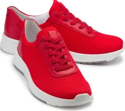Sneaker|Schnürschuhe|semler Sneaker in Übergrößen Rot