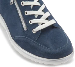 Sneaker|Schnürschuhe|semler Sneaker in Übergrößen Blau