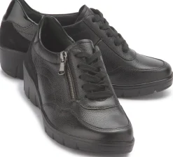 Sneaker|Schnürschuhe|semler Sneaker in Untergrößen Schwarz