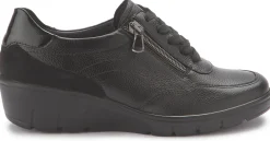 Sneaker|Schnürschuhe|semler Sneaker in Untergrößen Schwarz