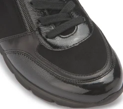 Sneaker|Schnürschuhe|semler Sneaker in Untergrößen Schwarz