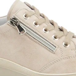 Sneaker|Schnürschuhe|semler Sneaker in Untergrößen Beige