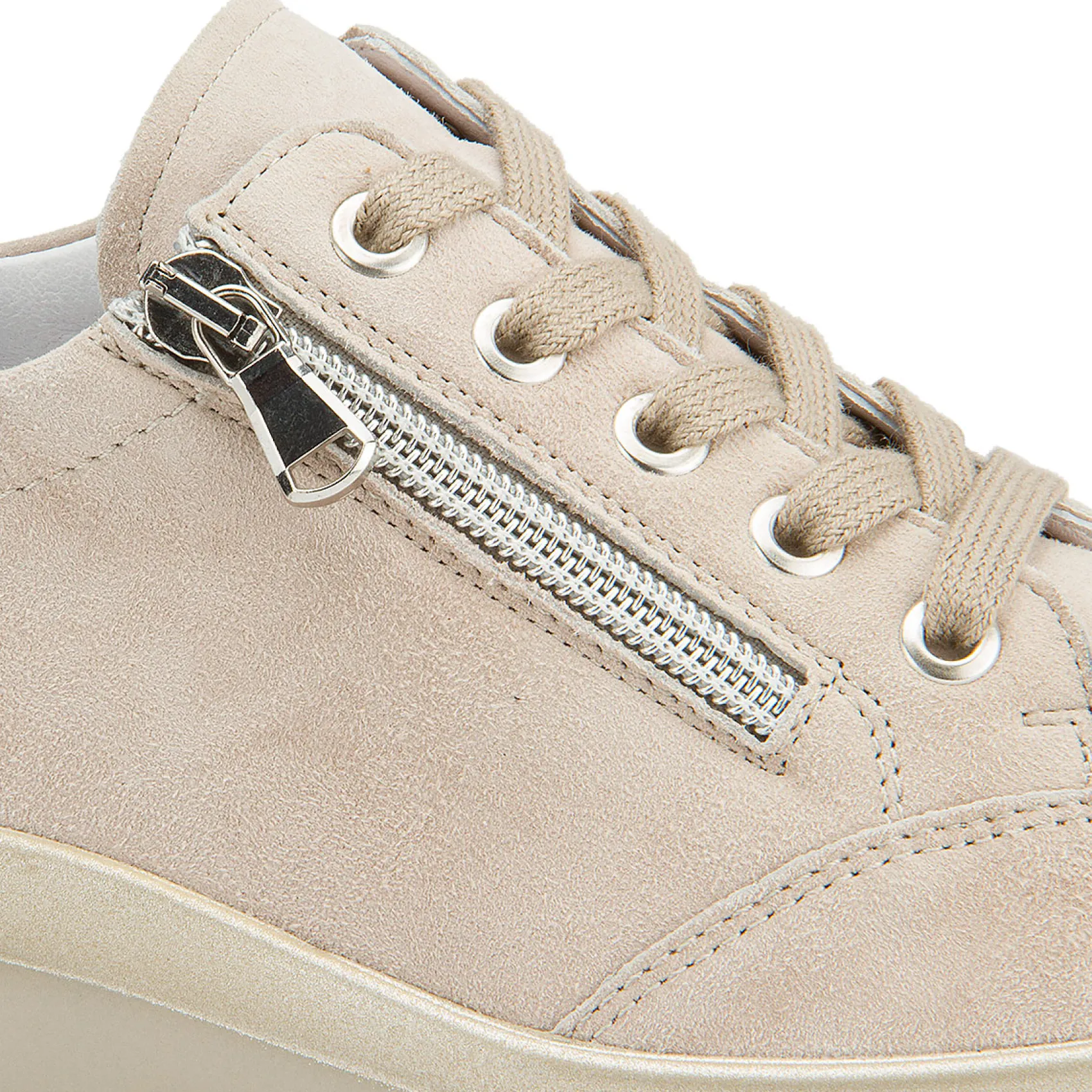 Sneaker|Schnürschuhe|semler Sneaker in Untergrößen Beige