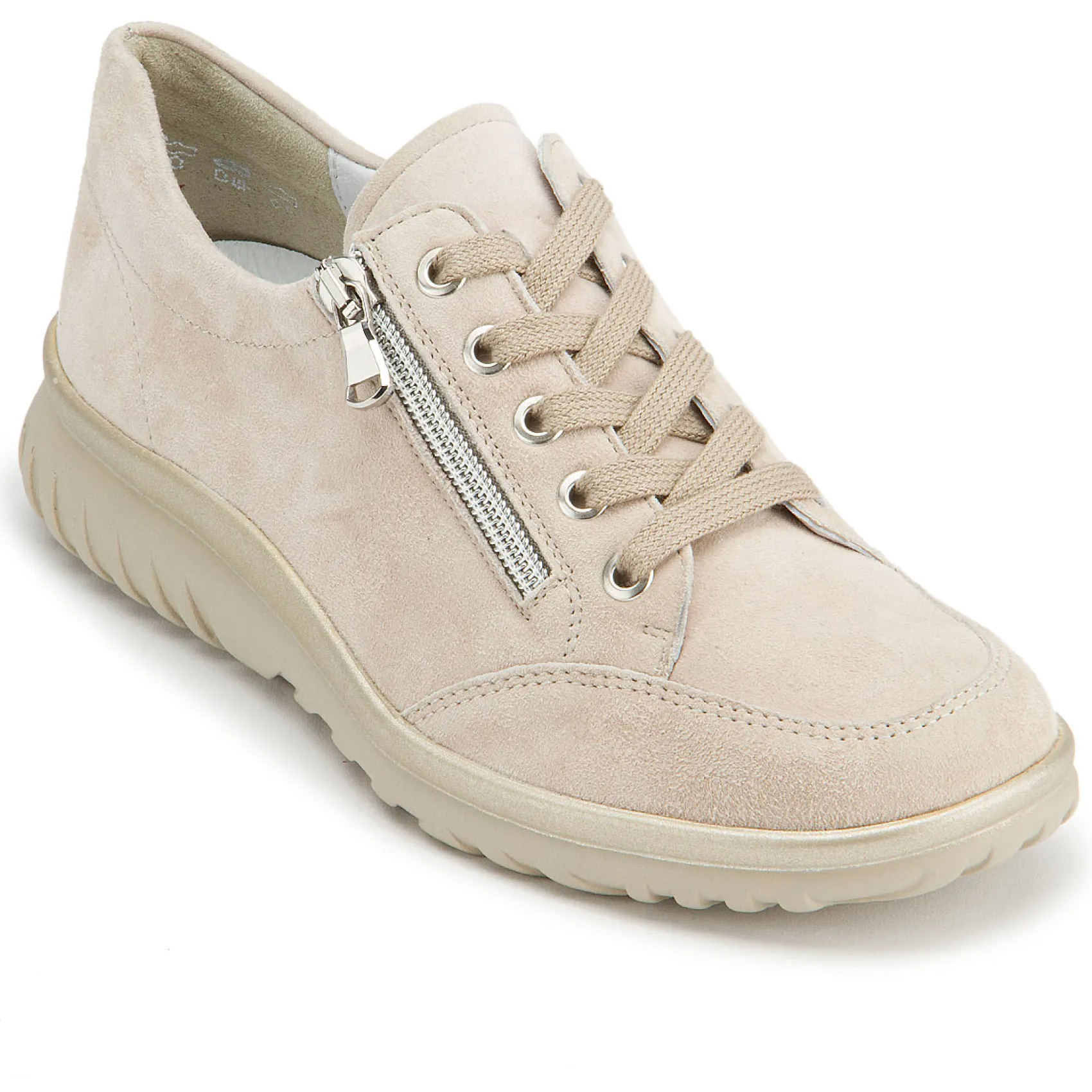 Sneaker|Schnürschuhe|semler Sneaker in Untergrößen Beige