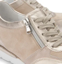 Sneaker|Schnürschuhe|semler Sneaker in Untergrößen Beige
