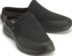 Slipper|Hausschuhe|Skechers Clog in Übergrößen Schwarz