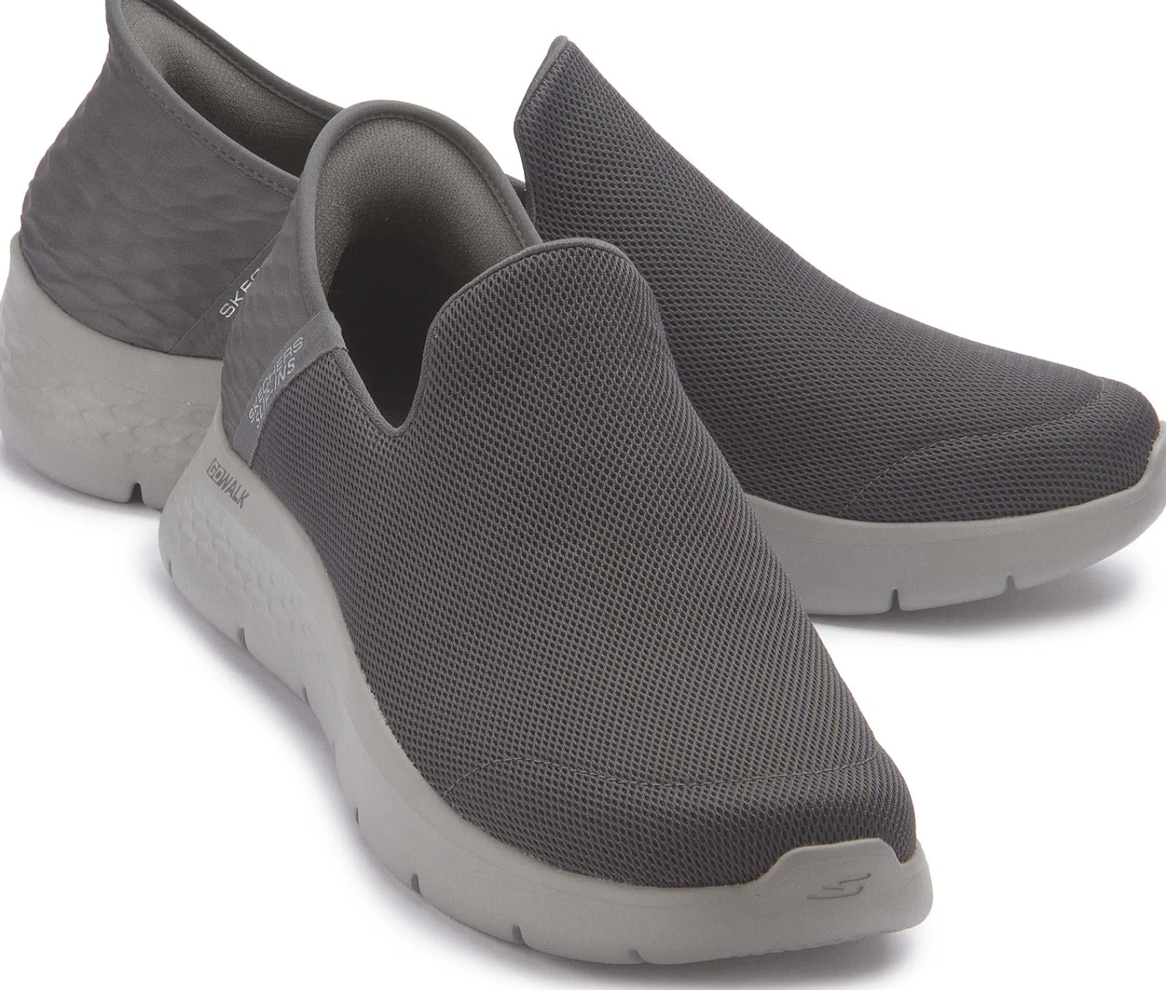 Sneaker|Slipper|Skechers Slip Ins in Übergrößen Grau