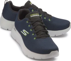 Schnürschuhe|Skechers Sneaker in Übergrößen Blau