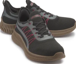 Sneaker|Schnürschuhe|Skechers Sneaker in Übergrößen Schwarz
