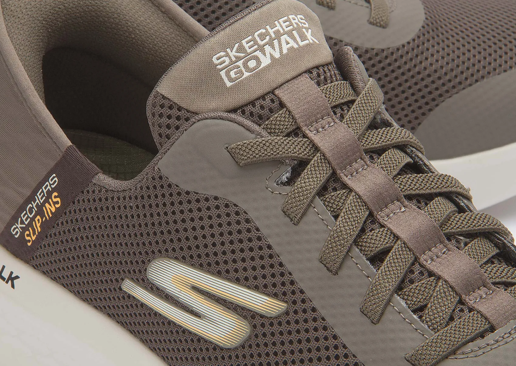 Sneaker|Schnürschuhe|Skechers Sneaker in Übergrößen Braun