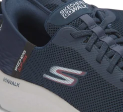 Sneaker|Schnürschuhe|Skechers Sneaker in Übergrößen Blau