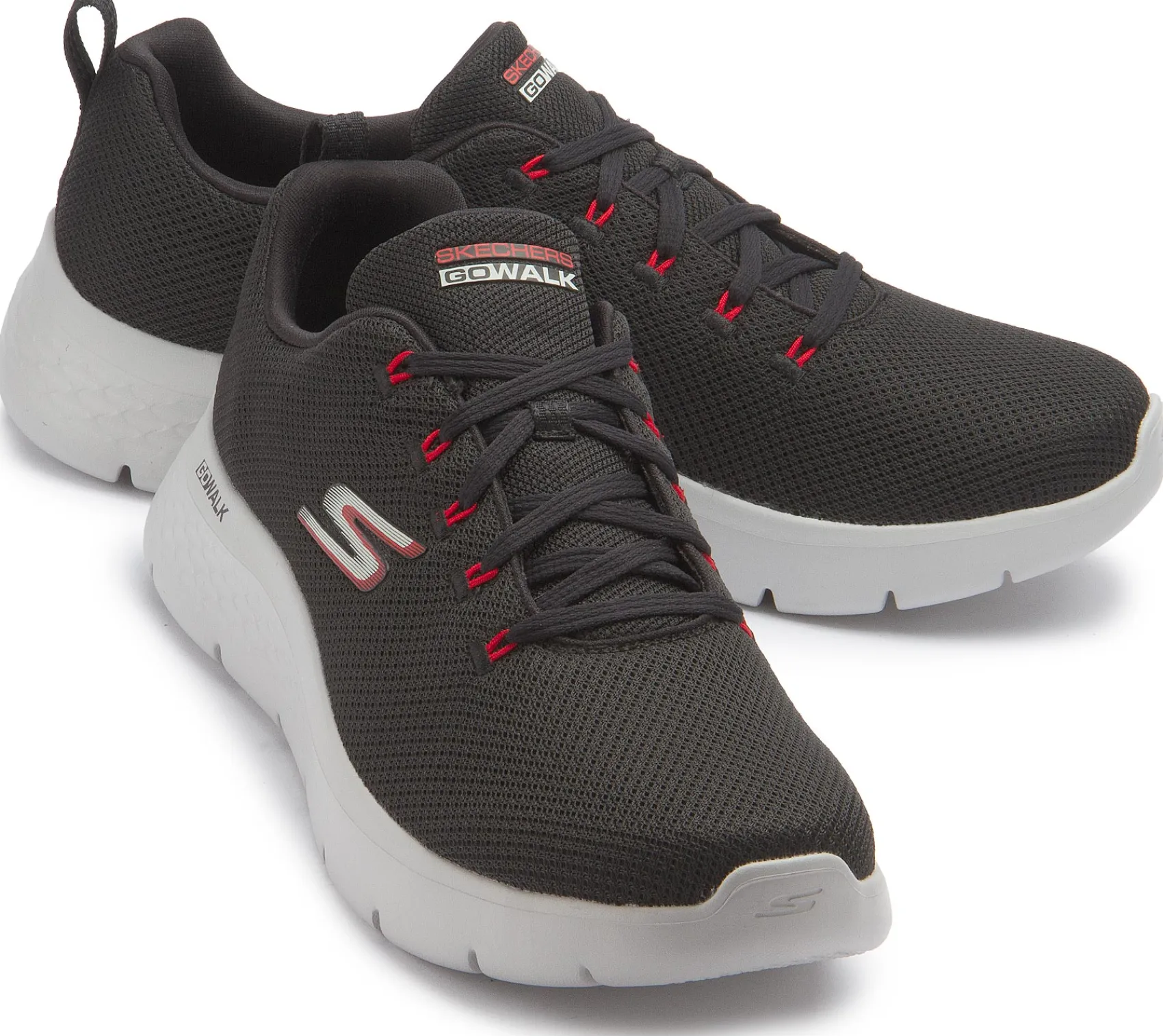 Sneaker|Schnürschuhe|Skechers Sneaker in Übergrößen Schwarz