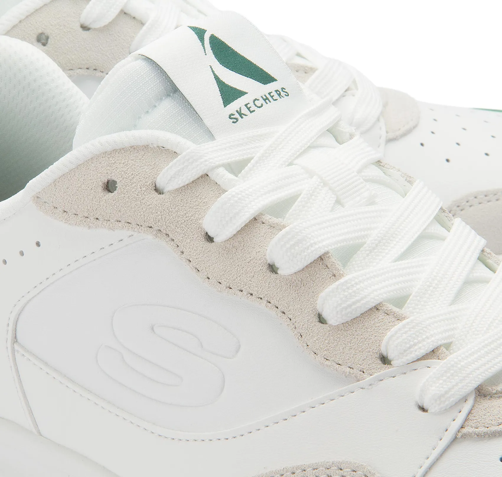 Sneaker|Schnürschuhe|Skechers Sneaker in Übergrößen Weiß