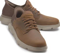 Schnürschuhe|Skechers Sketchers Schnürschuh in Übergrößen Braun