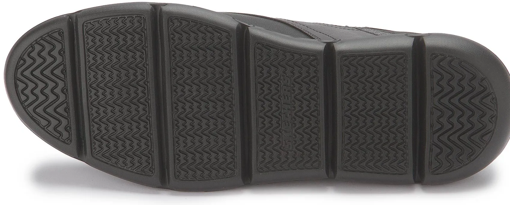 Schnürschuhe|Sketchers Schnürschuh in Übergrößen Schwarz