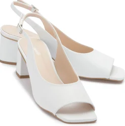 Sandalen|Brautschuhe|Horsch Schuhe Sling in Übergrößen Weiß