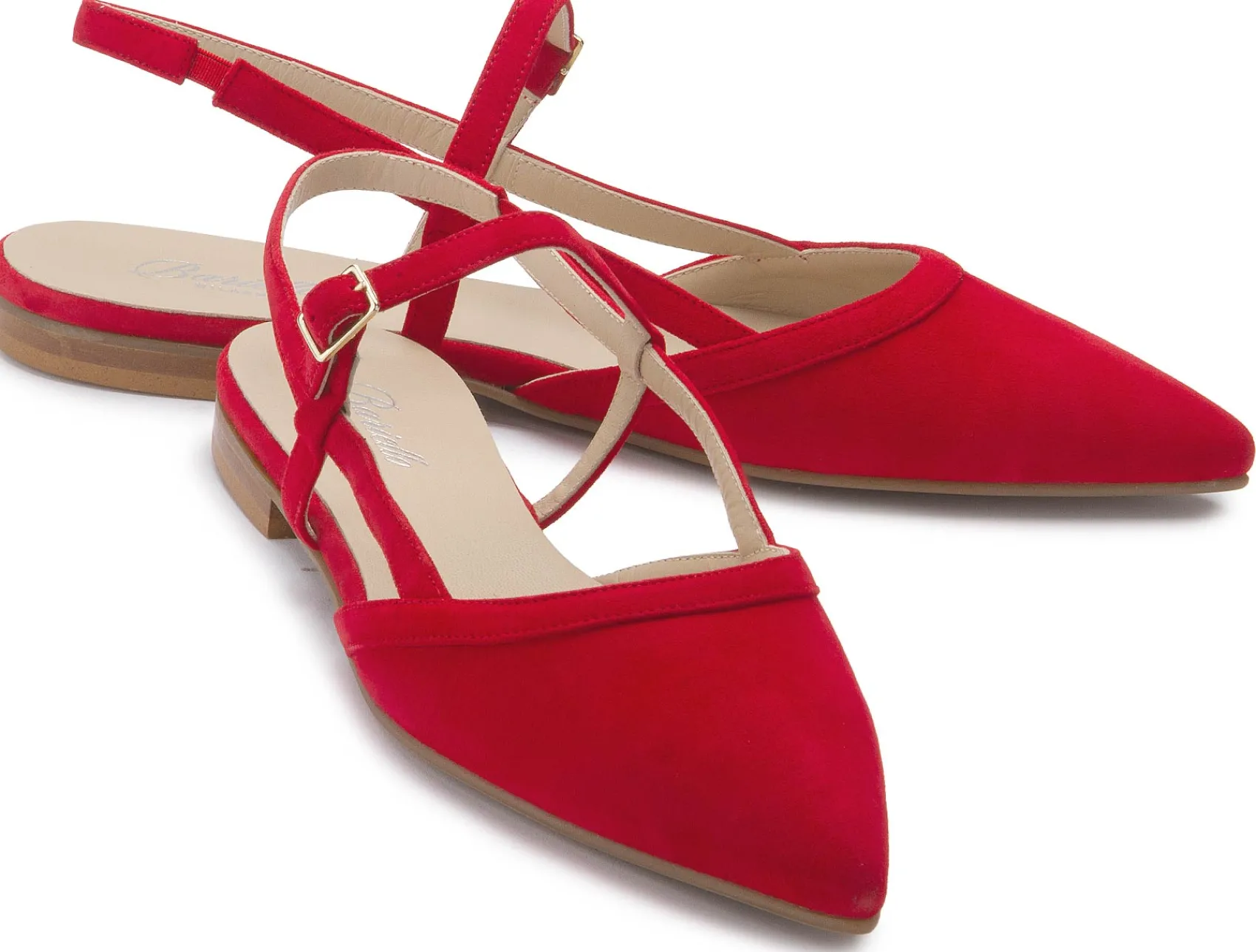 Sling|Sandalen|Horsch Schuhe Sling in Übergrößen Rot