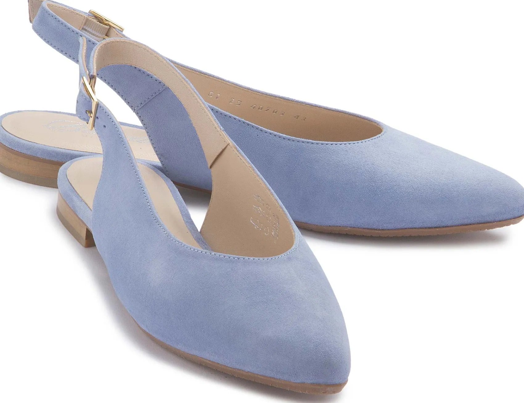 Sling|Sandalen|Horsch Schuhe Sling in Übergrößen Blau