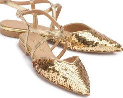 Sling|Sandalen|Horsch Schuhe Sling in Untergrößen Gold