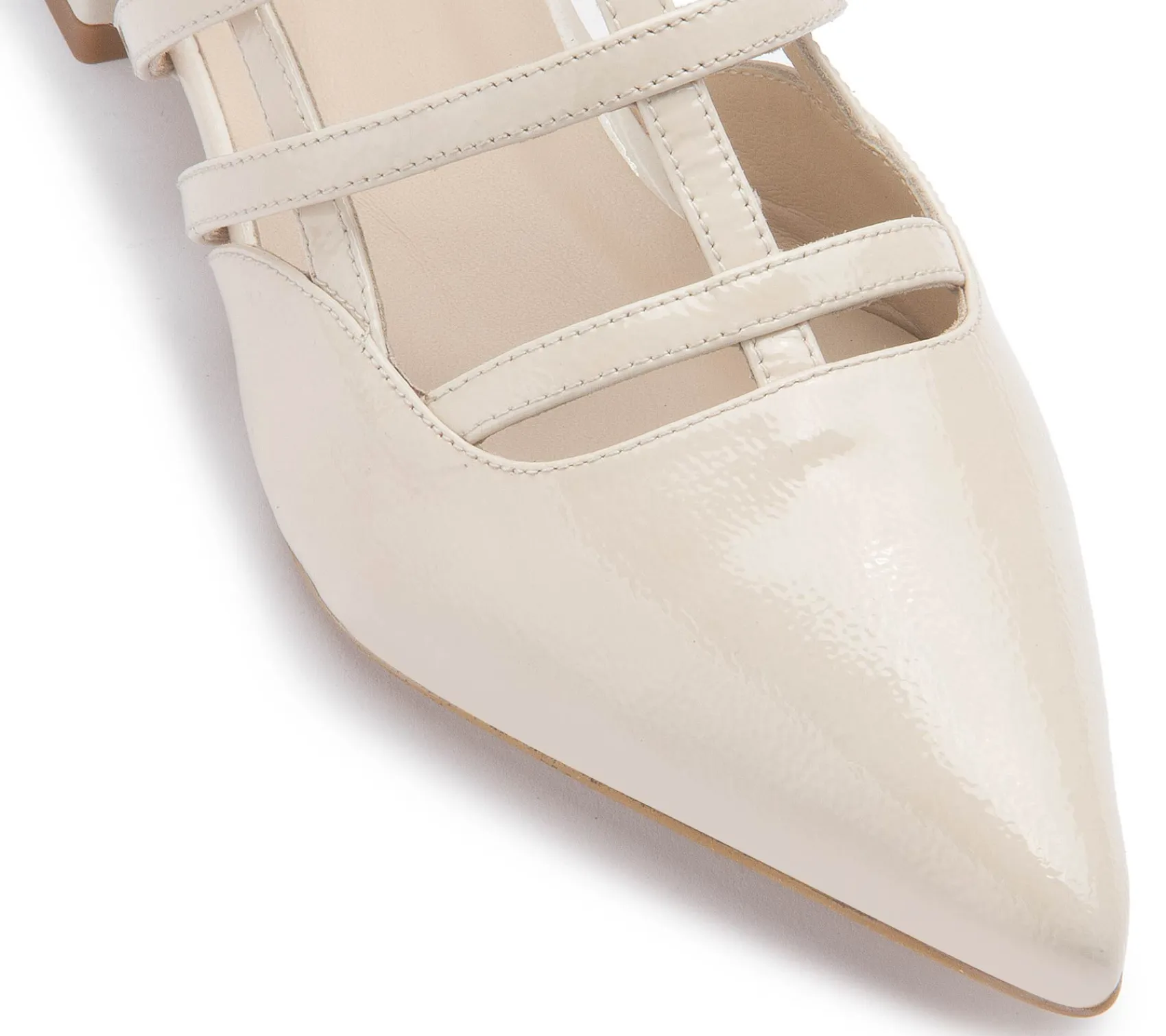 Sling|Sandalen|Horsch Schuhe Sling Pumps in Übergrößen Weiß