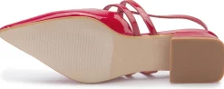 Sling|Sandalen|Horsch Schuhe Sling Pumps in Übergrößen Rot