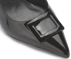 Sling|Sandalen|Horsch Schuhe Sling-Pumps in Übergrößen Schwarz