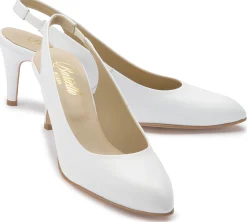 Sling|Pumps|Horsch Schuhe Sling-Pumps in Übergrößen Weiß
