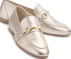 Slipper|Horsch Schuhe Slipper in Übergrößen Gold