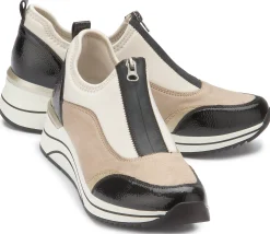 Sneaker|Slipper|Remonte Slipper in Übergrößen Beige