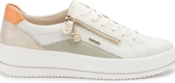 Sneaker|Schnürschuhe|Remonte Sneaker in Übergrößen Beige