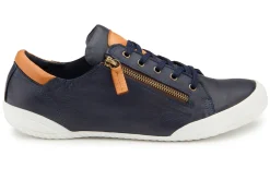 Sneaker|Schnürschuhe|Horsch Schuhe Sneaker in Übergrößen Blau