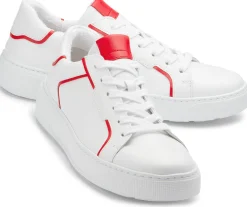 Sneaker|Schnürschuhe|Gabor Sneaker in Übergrößen Weiß