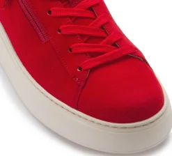 Sneaker|Schnürschuhe|Gabor Sneaker in Übergrößen Rot