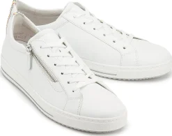 Sneaker|Schnürschuhe|Gabor Sneaker in Übergrößen Weiß