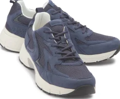 Sneaker|Schnürschuhe|Gabor Sneaker in Übergrößen Blau