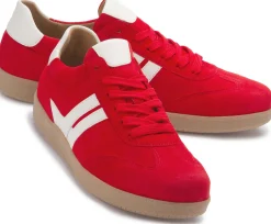 Sneaker|Schnürschuhe|Gabor Sneaker in Übergrößen Rot