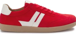 Sneaker|Schnürschuhe|Gabor Sneaker in Übergrößen Rot