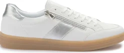 Sneaker|Schnürschuhe|Remonte Sneaker in Übergrößen Weiß