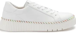 Sneaker|Schnürschuhe|Gabor Sneaker in Übergrößen Weiß