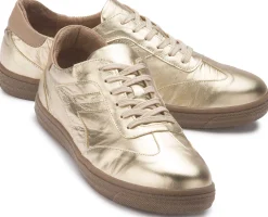 Sneaker|Schnürschuhe|Horsch Schuhe Sneaker in Übergrößen Gold