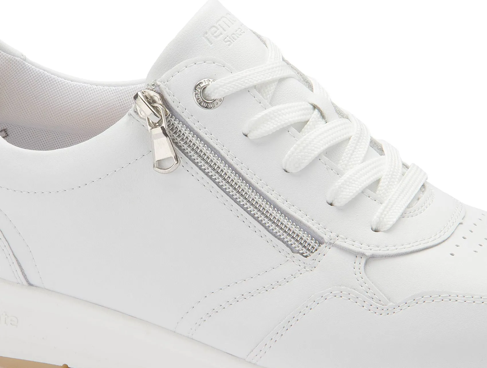 Sneaker|Schnürschuhe|Remonte Sneaker in Übergrößen Weiß