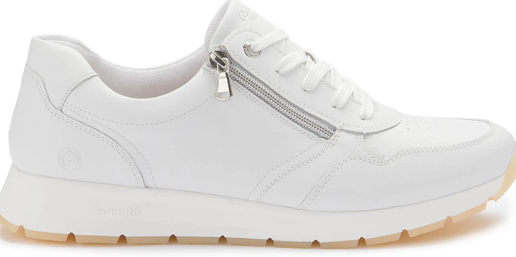 Sneaker|Schnürschuhe|Remonte Sneaker in Übergrößen Weiß