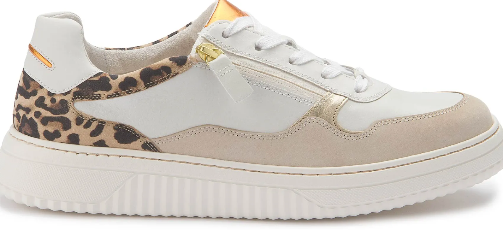 Sneaker|Schnürschuhe|Gabor Sneaker in Übergrößen Weiß
