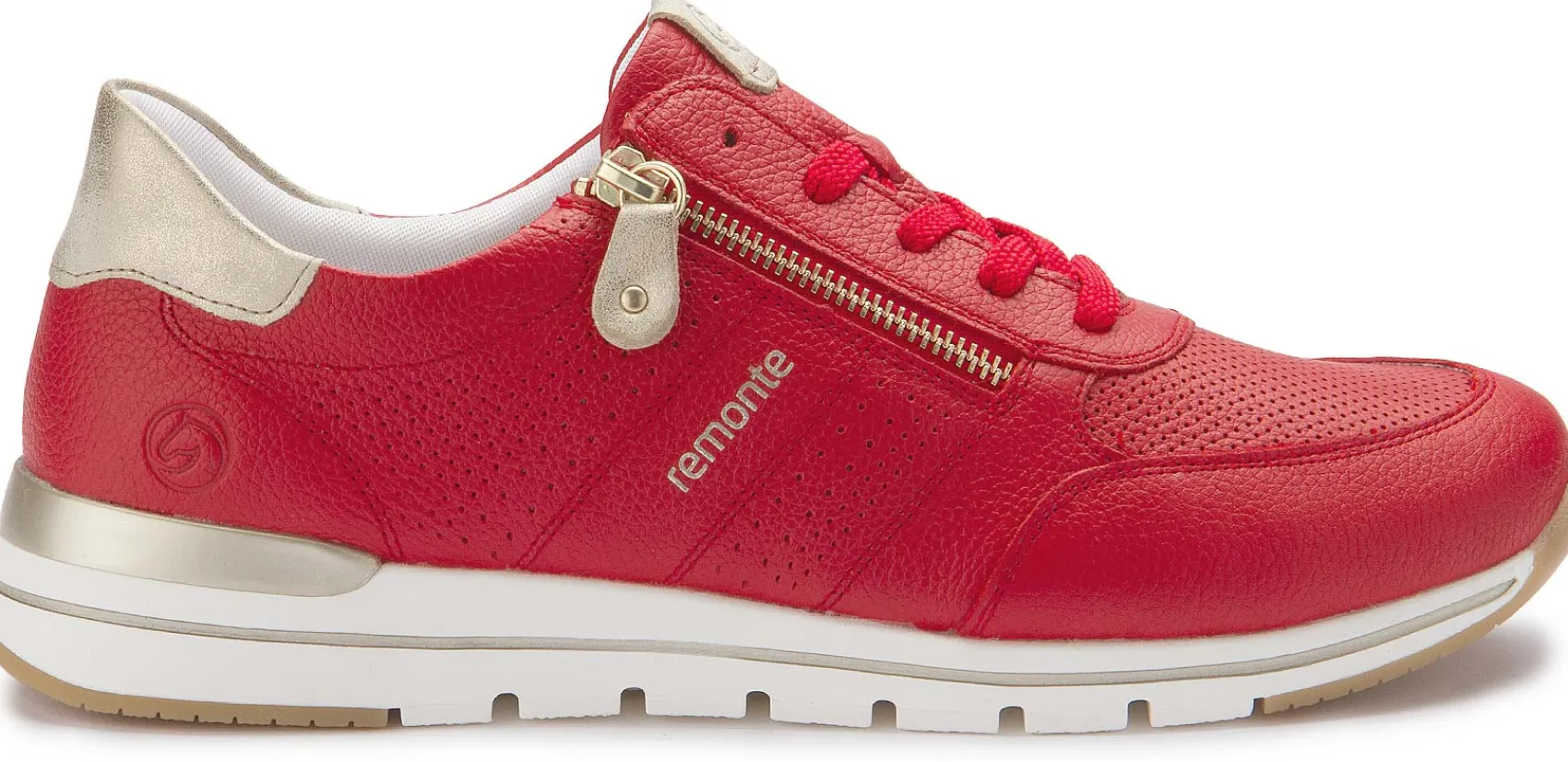 Sneaker|Schnürschuhe|Remonte Sneaker in Übergrößen Rot