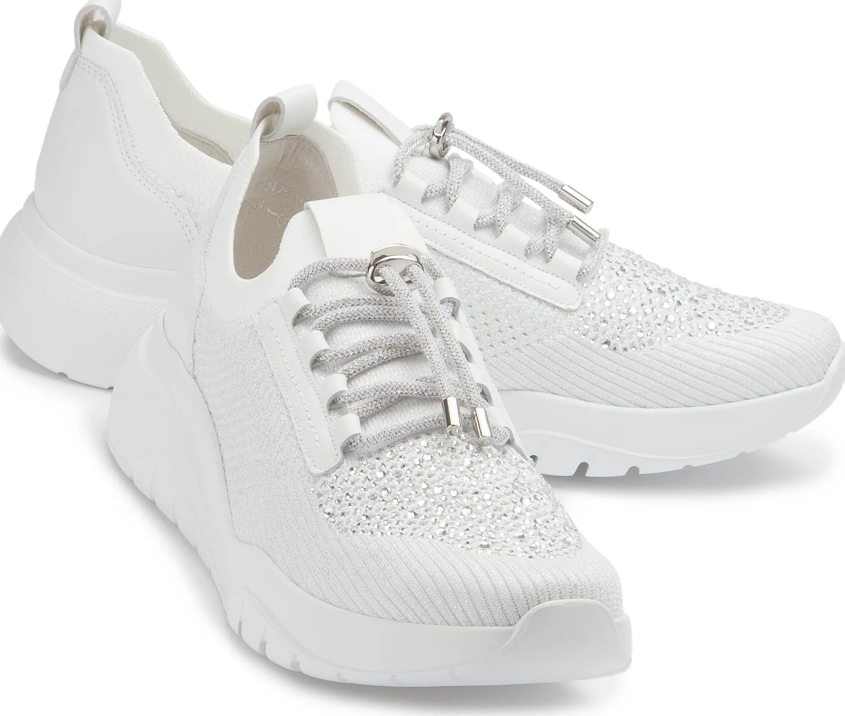 Sneaker|Schnürschuhe|Gabor Sneaker in Übergrößen Weiß