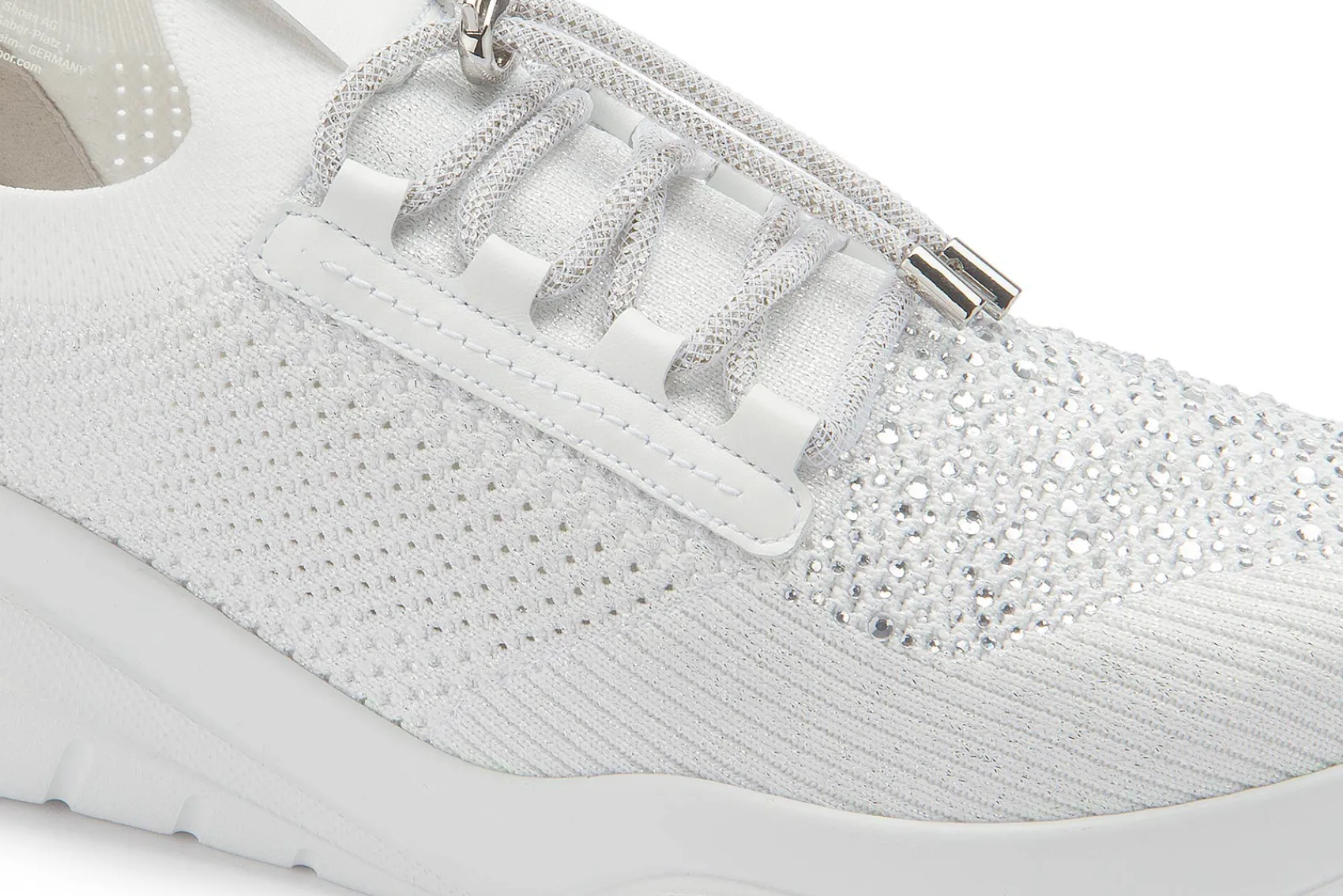 Sneaker|Schnürschuhe|Gabor Sneaker in Übergrößen Weiß